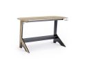 Alphason Jersey Black and Oak Finish Desk With Holders