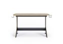 Alphason Jersey Black and Oak Finish Desk With Holders