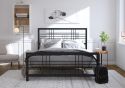 Dorel Burbank Black Metal Bed