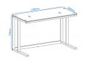 Alphason Air Smoked Glass Desk