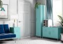 Novogratz Cache 2 Door Metal Locker Accent Cabinet