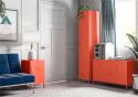 Novogratz Cache 2 Door Metal Locker Accent Cabinet