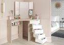 Parisot Corner Beauty Bar in Oak and White