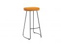 LPD  Bailey Pine Wood Seat With Metal Leg Bar Stool