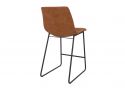 Bowden Upholstered Moulded Counter Stool Caramel Maple