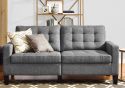 Dorel Bowie 2 Seater Sofa Grey Linen