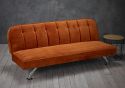 LPD Brighton Orange Fabric Sofa Bed