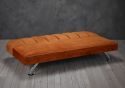 LPD Brighton Orange Fabric Sofa Bed