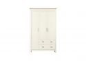 GFW Lancaster 3 Door 2 Drawer Wardrobe