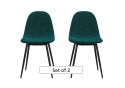 Dorel Calvin Upholstered Dining Chair (Set of 2)