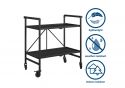 Cosco Intellifit Outdoor/Indoor Folding Serving Cart