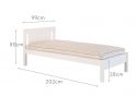 Little Folks Furniture Classic Beech Bed Frame