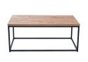 LPD Mirelle Coffee Table Solid Oak Black Metal Frame