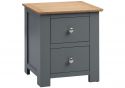 Flintshire Furniture Conway Grey & Smoked Oak Bed Frame