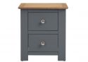 Flintshire Furniture Conway Grey & Smoked Oak Bed Frame