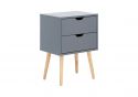 GFW Nyborg Single 2 Drawer Bedside