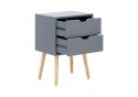 GFW Nyborg Single 2 Drawer Bedside