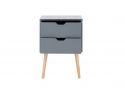 GFW Nyborg Single 2 Drawer Bedside