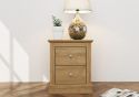 LPD Devon 2 Drawer Oak Bedside