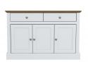 LPD Devon 3 Door 2 Drawer White & Oak Sideboard