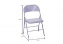 Novogratz All Steel Folding Chairs Set of 2