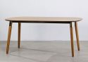 Flair Edelweiss 6-8 Seat Extending Dining Table Ash and Brass
