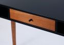 Flair Edelweiss Desk Walnut and Black (120x50)