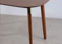 Flair Edelweiss Dining Table and Bench Set Walnut and Brass
