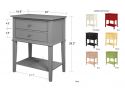 Dorel Franklin 2 Drawer Accent Table