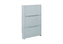 GFW Narrow High Gloss 3 Tier Shoe Cabinet