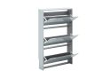 GFW Narrow High Gloss 3 Tier Shoe Cabinet