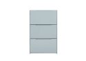 GFW Narrow High Gloss 3 Tier Shoe Cabinet