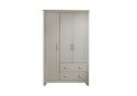 GFW Lancaster 3 Door 2 Drawer Wardrobe