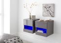 GFW Galicia Pair of Wall Hanging Bedside Tables