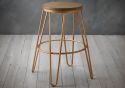 LPD Ikon Wood Seat With Metal Hairpin Leg Bar Stool