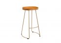 LPD  Bailey Pine Wood Seat With Metal Leg Bar Stool