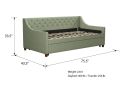 Novogratz Her Majesty Linen Daybed and Trundle