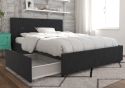 Novogratz Kelly Linen Storage Bed Frame