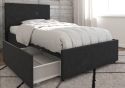 Novogratz Kelly Linen Storage Bed Frame