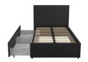 Novogratz Kelly Linen Storage Bed Frame