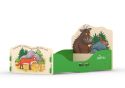 A brightly coloured Gruffalo themed junior bed with high quality images of the Graffalo, Fox and Mouse