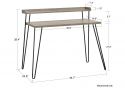 Dorel Haven Retro Desk With Riser