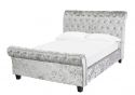 LPD Isabella Silver Crushed Velvet Bed Frame