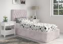 Flair Milan Velvet Single Ottoman Bed
