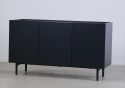 Mino Sideboard Dark Grey and Oak, retro style mdf metal frame sunken top