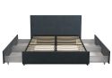 Novogratz Kelly Linen Storage Bed Frame