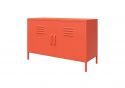 Novogratz Cache 2 Door Metal Locker Accent Cabinet