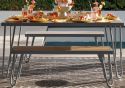 Novogratz Paulette Dining Set with 2 Benches