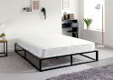 GFW Platform Metal Bed Frame Modern style sturdy black metal frame Easy self assembly Strong wooden slatted base