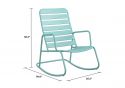 Novogratz Roberta Metal Rocking Chair